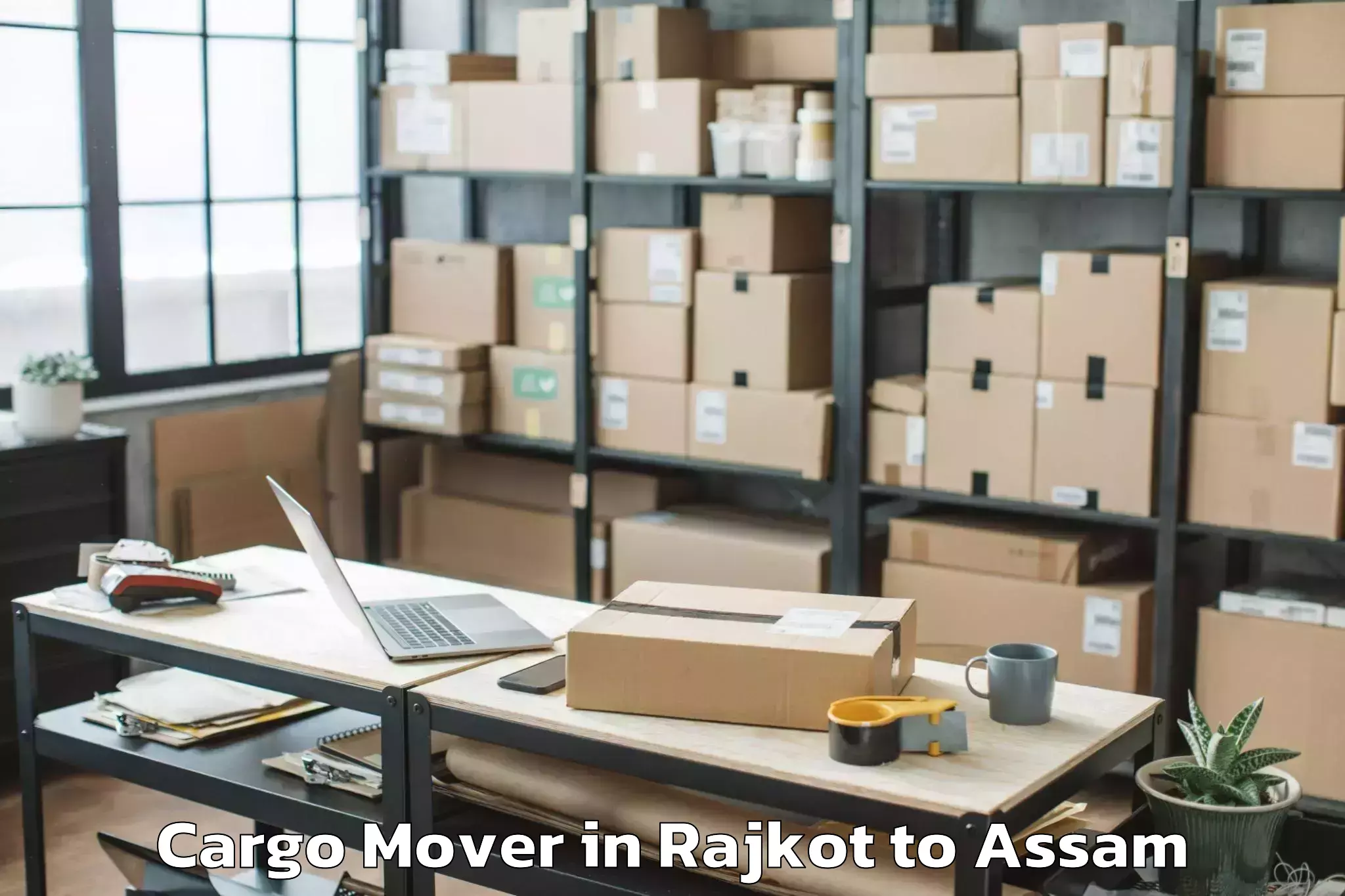 Reliable Rajkot to Kangku Cargo Mover